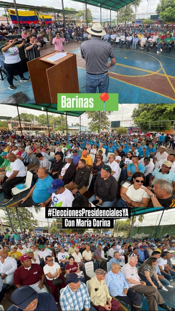 Actividad política durante la visita de Concertación Ciudadana a Barinas