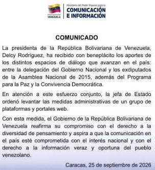Levantados los bloqueos a medios… y la censura