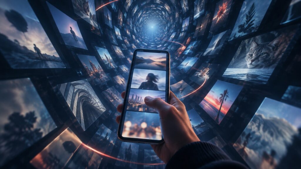 Scroll infinito: una secuencia de contenidos que no termina